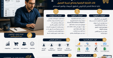 وظيفة مدير متجر الكتروني