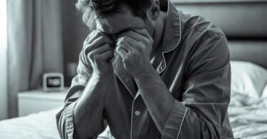 شخص متعب يستيقظ من النوم - اضطرابات النوم الصباحية